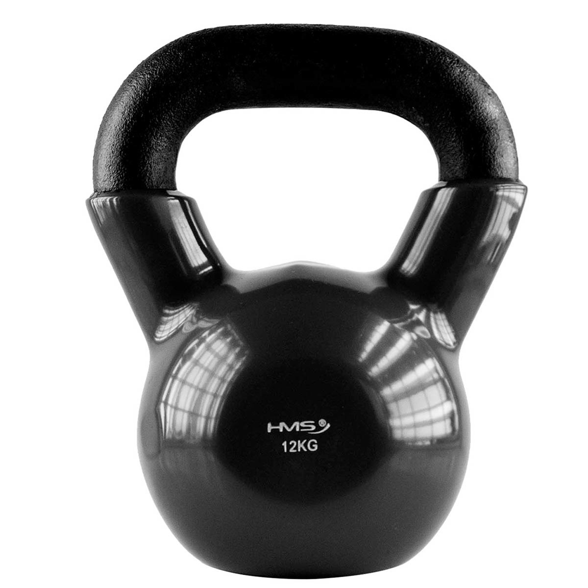 Kettlebell 12 Kg železný pogumovaný HMS