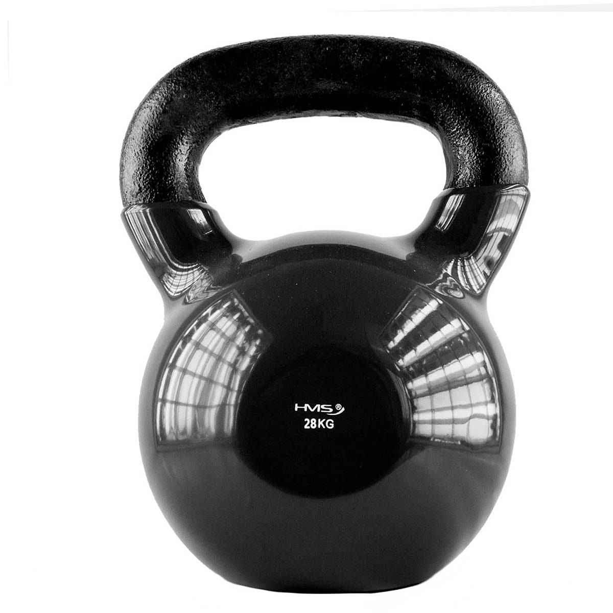 Kettlebell 28 Kg železný pogumovaný HMS