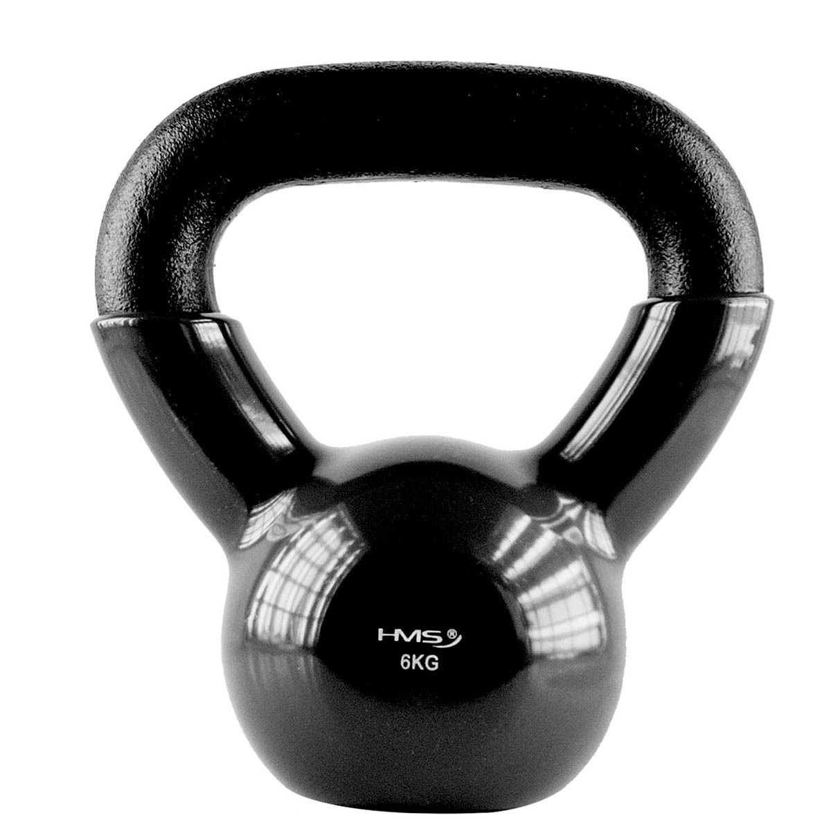 Kettlebell 6 Kg železný pogumovaný HMS