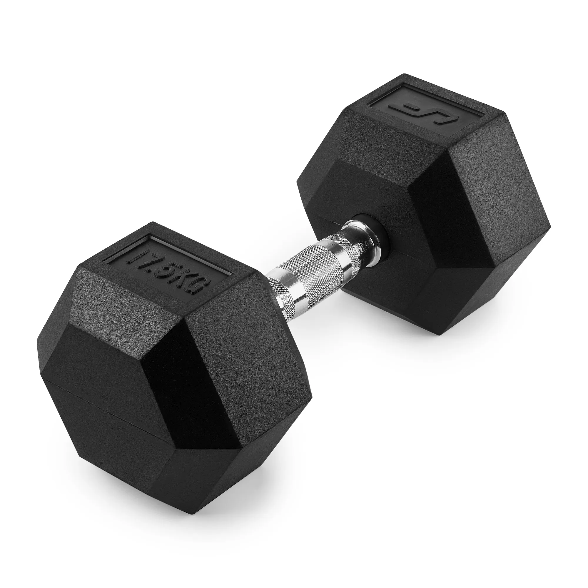 Pogumovaná HEX jednoručná činka UpForm 17,5 kg