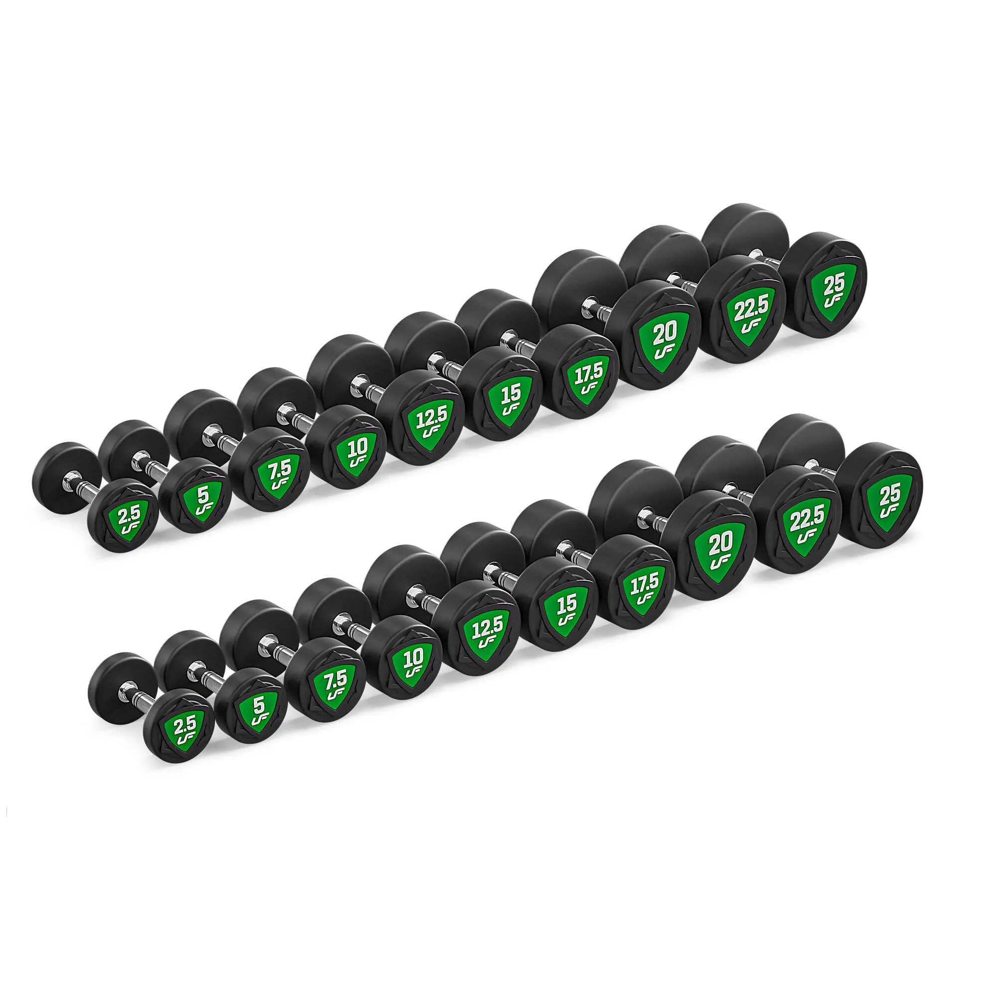 Sada polyuretánových jednoručiek UpForm 2,5–25 kg – 275 kg