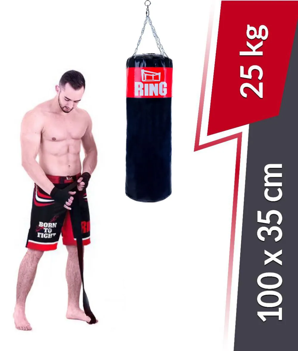 Boxerské vrece model SUPER 100/35 vyplnené 25 Kg Ring Sport