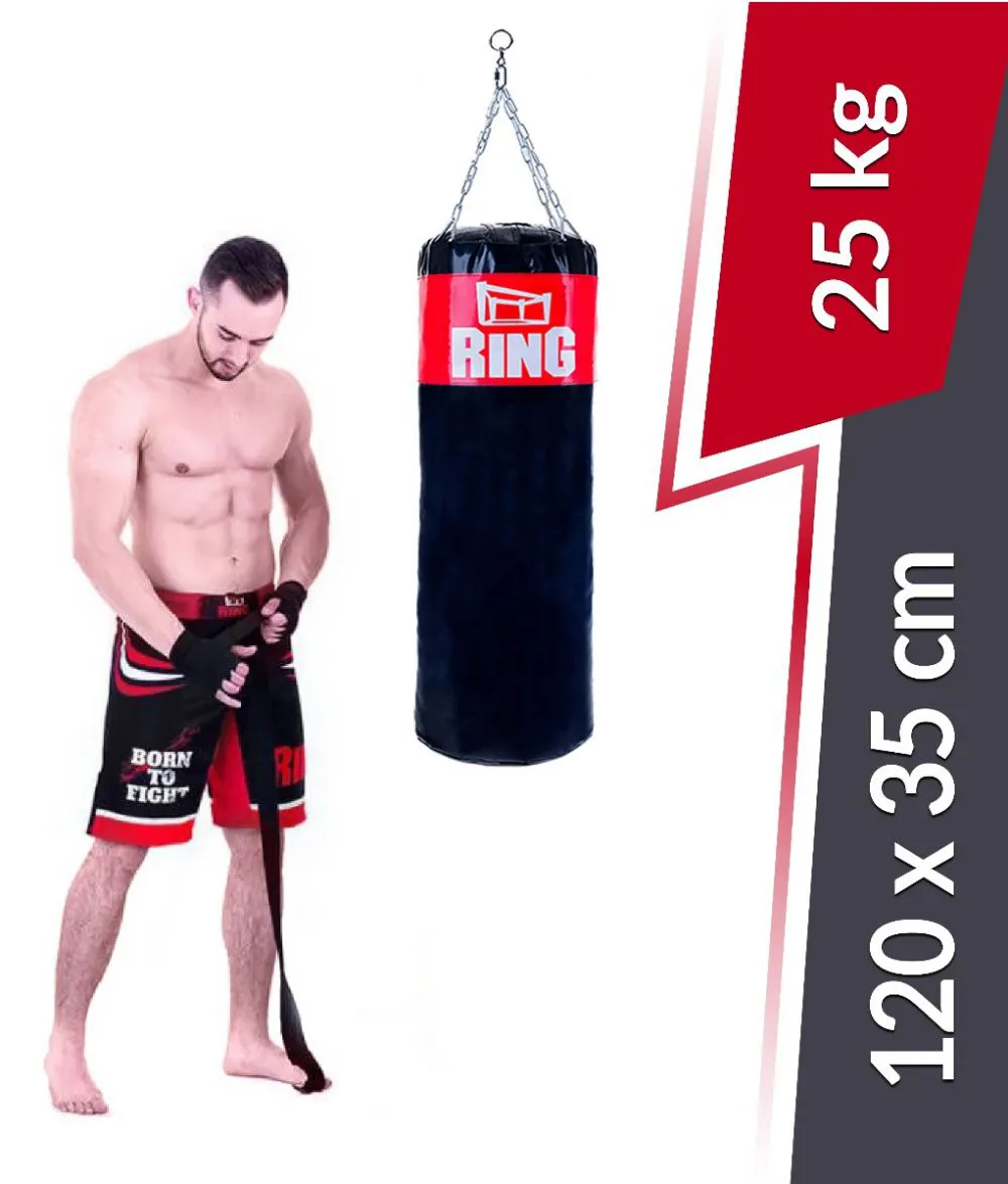 Boxerské vrece model SUPER 120/35 vyplnené 25 Kg Ring Sport