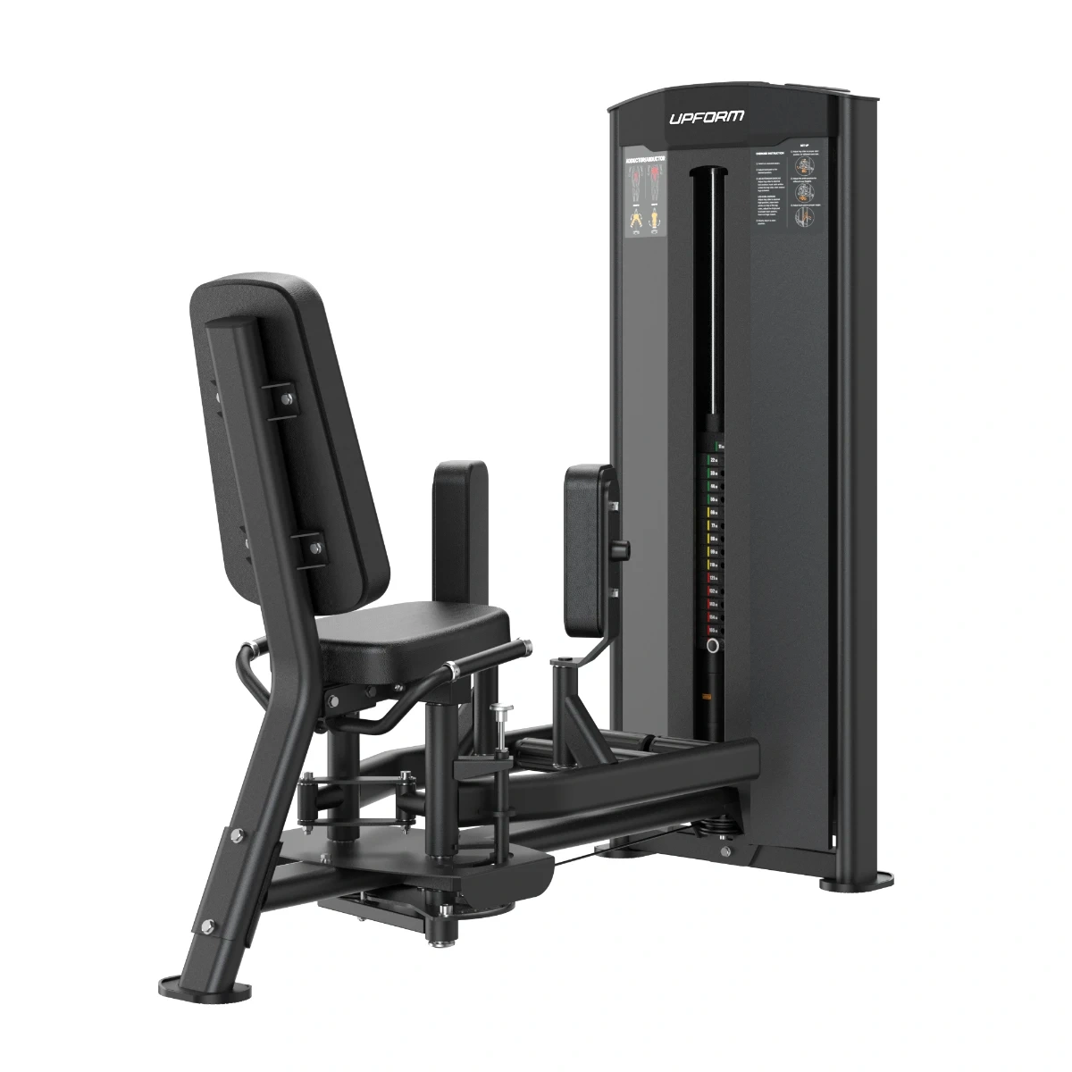 Profesionálny stroj na vnútorné a vonkajšie stehná UpForm Elite URQ-104 – Adductor / Abductor 2 v 1