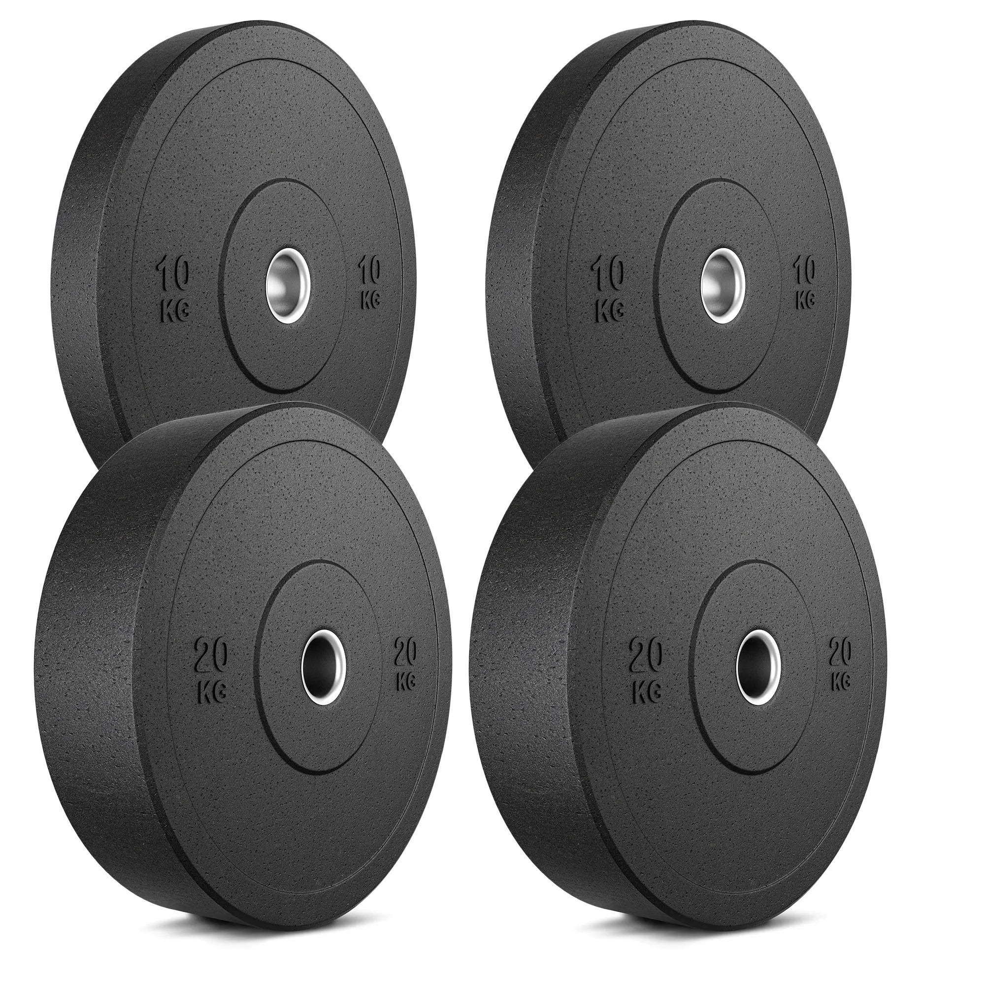 Sada olympijských bumper kotúčov Marbo Sport 60 kg – 2 × 20 kg + 2 × 10 kg