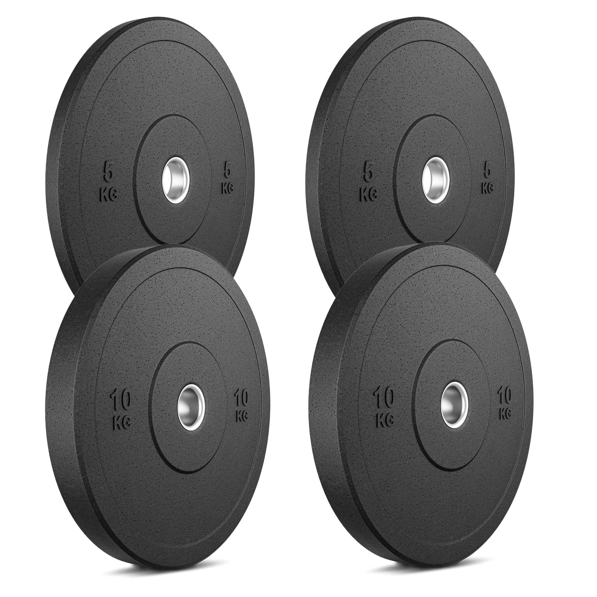 Sada olympijských bumper kotúčov Marbo Sport 30 kg – 2 × 10 kg + 2 × 5 kg