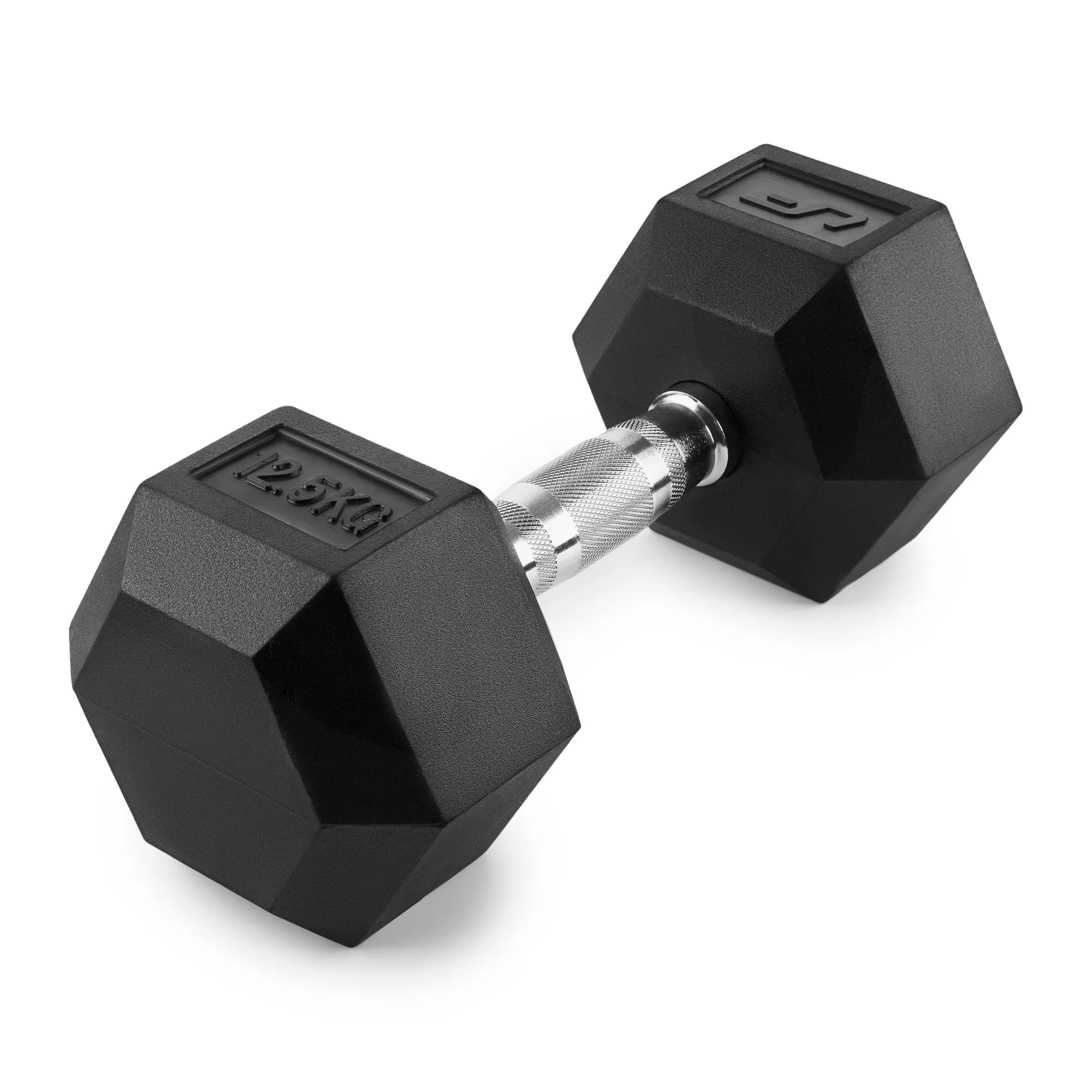 Pogumovaná HEX jednoručná činka UpForm 12,5 kg