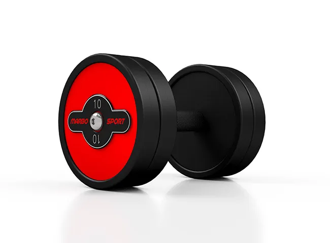 Jednoručka 10 Kg železná pogumovaná MW-HG10 Marbo Sport