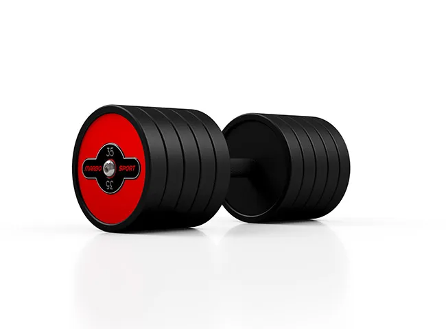 Jednoručka 35 Kg železná pogumovaná MW-HG35 Marbo Sport