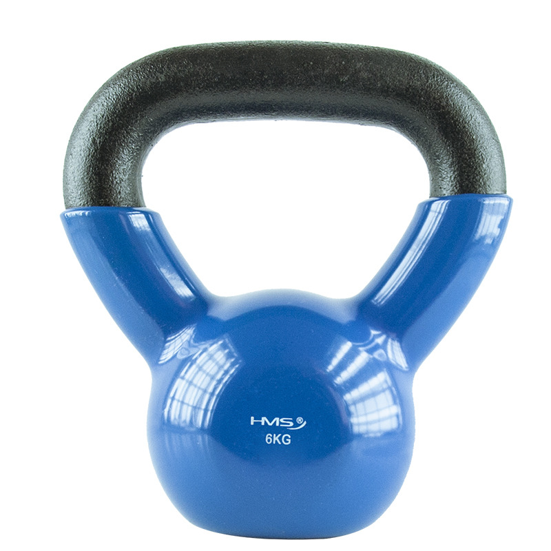 Kettlebell 6 Kg železný pogumovaný HMS