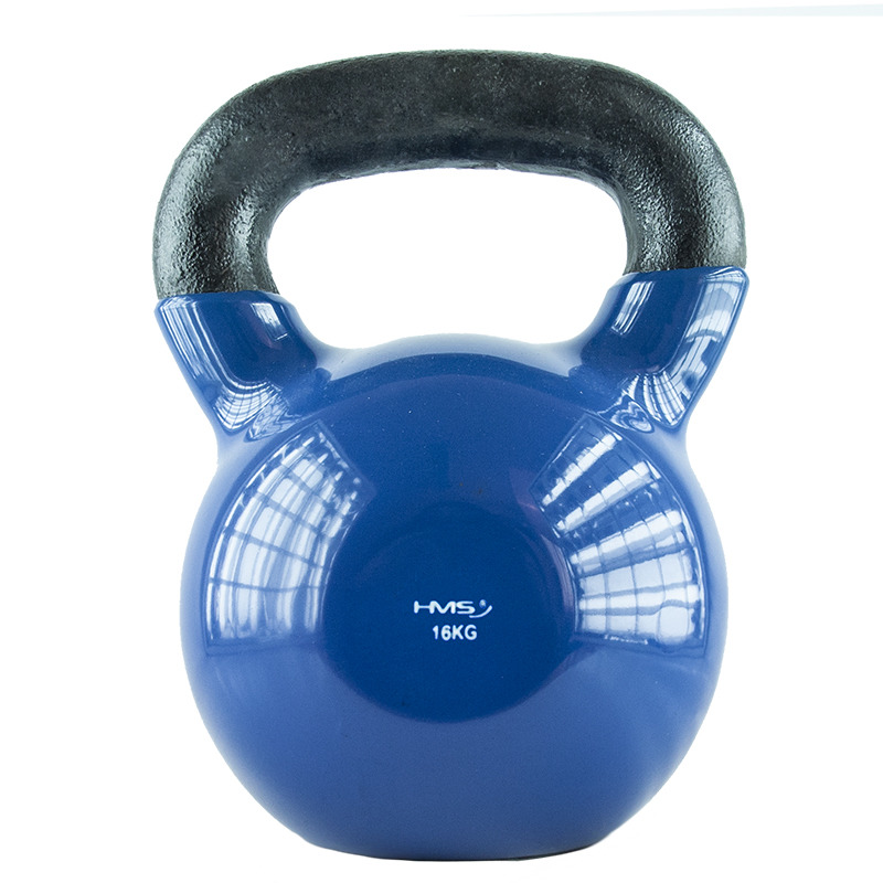 Kettlebell 16 Kg železný pogumovaný HMS