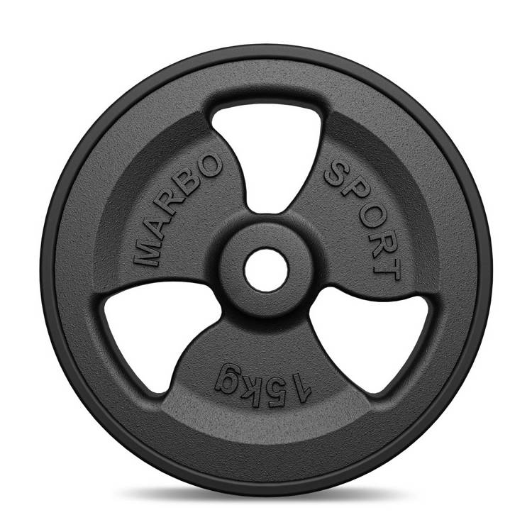 Závažie 15 kg železné pogumované 30 mm Marbo Sport