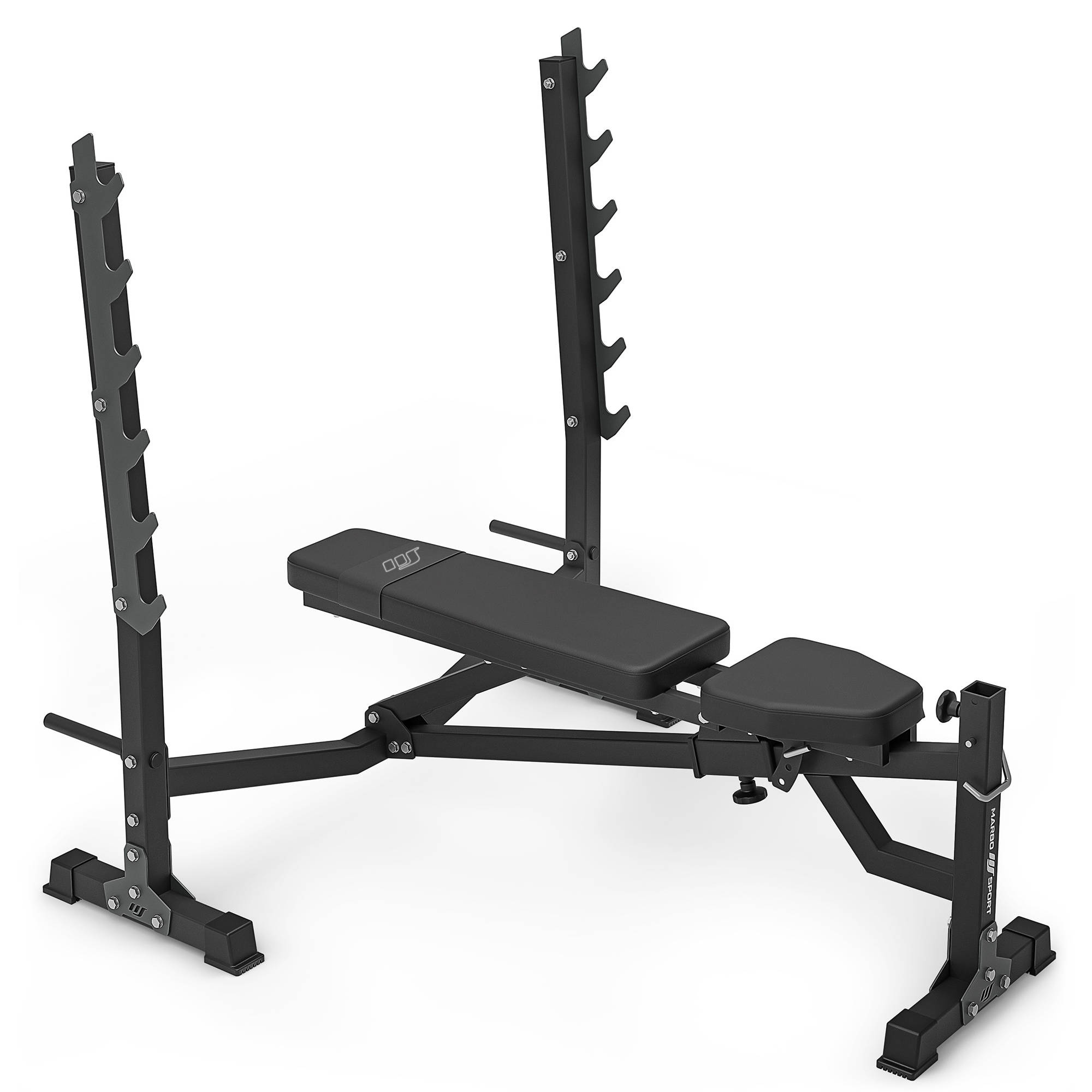 Polohovateľná posilňovacia lavica so stojanmi MS-L106 3.0 – Marbo Sport