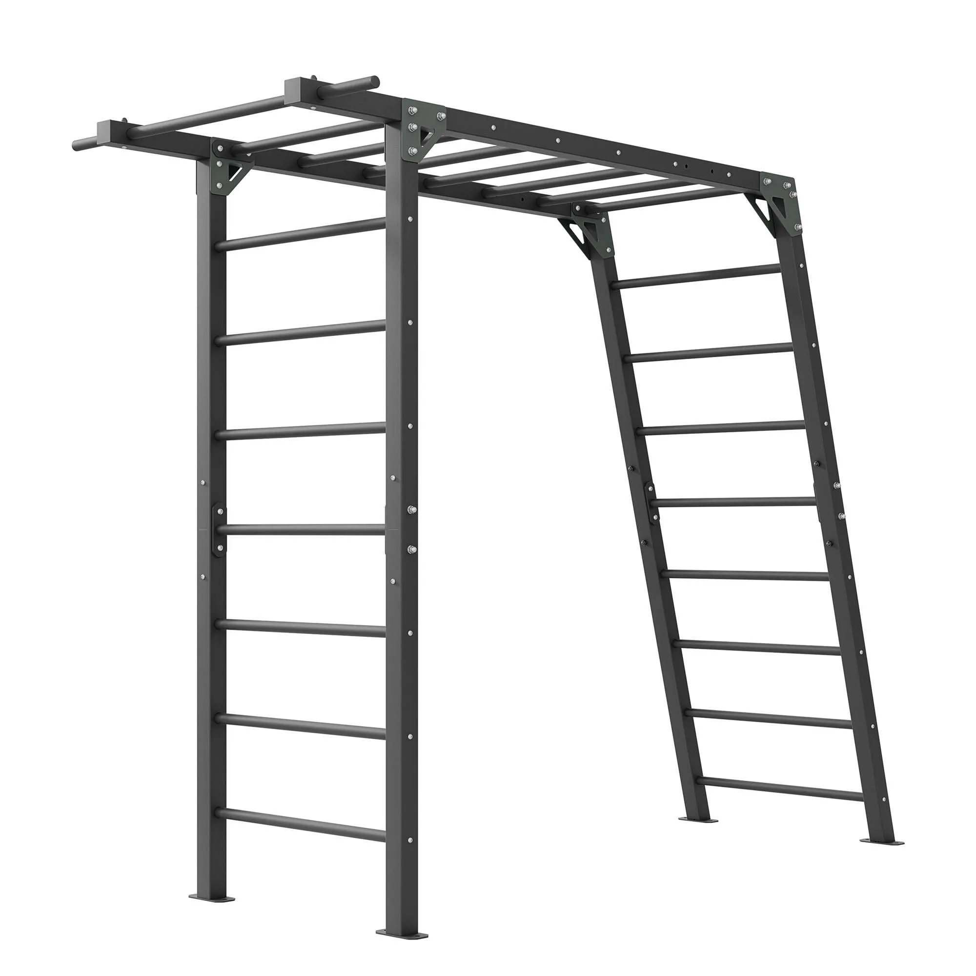 Gymnastické rebriny Marbo Sport Outdoor PREMIUM MO-016 – kompatibilná základná konštrukcia pre hojdačkový rám MO-017