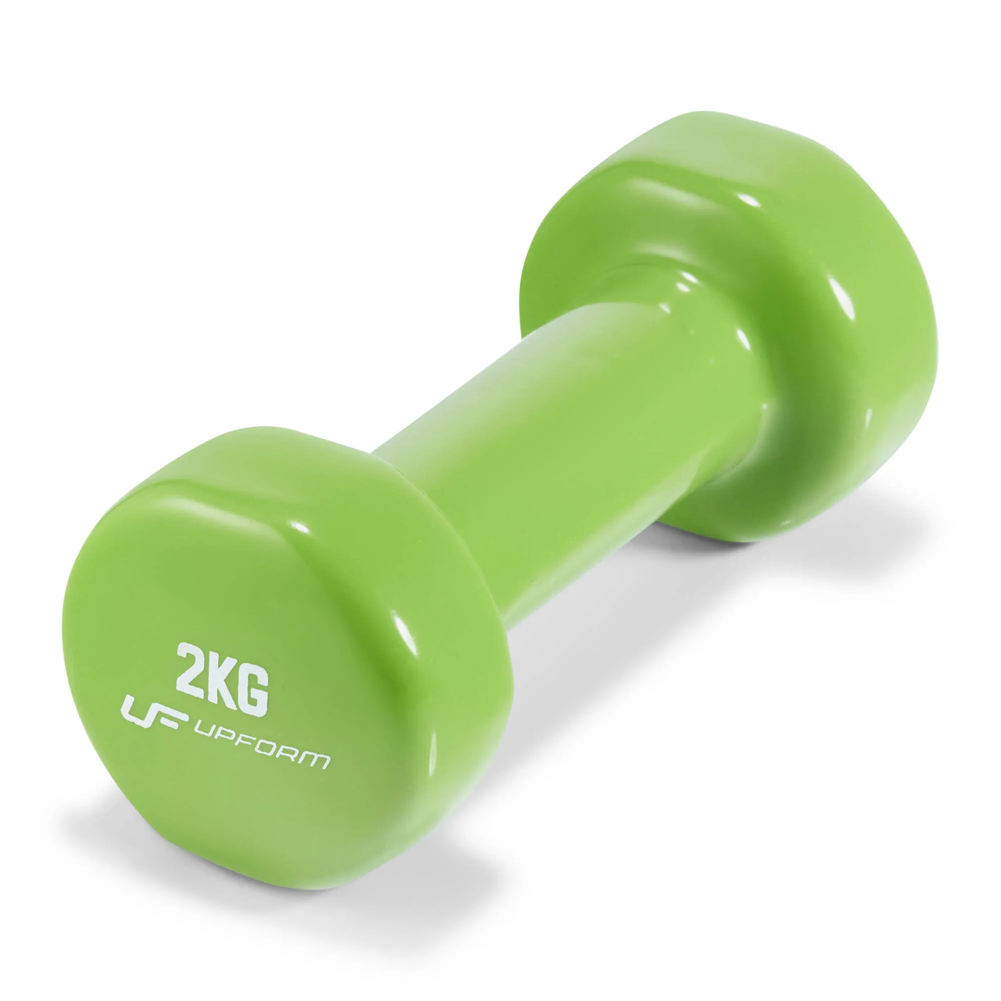 Vinylová fitness činka UpForm 2 kg – zelená
