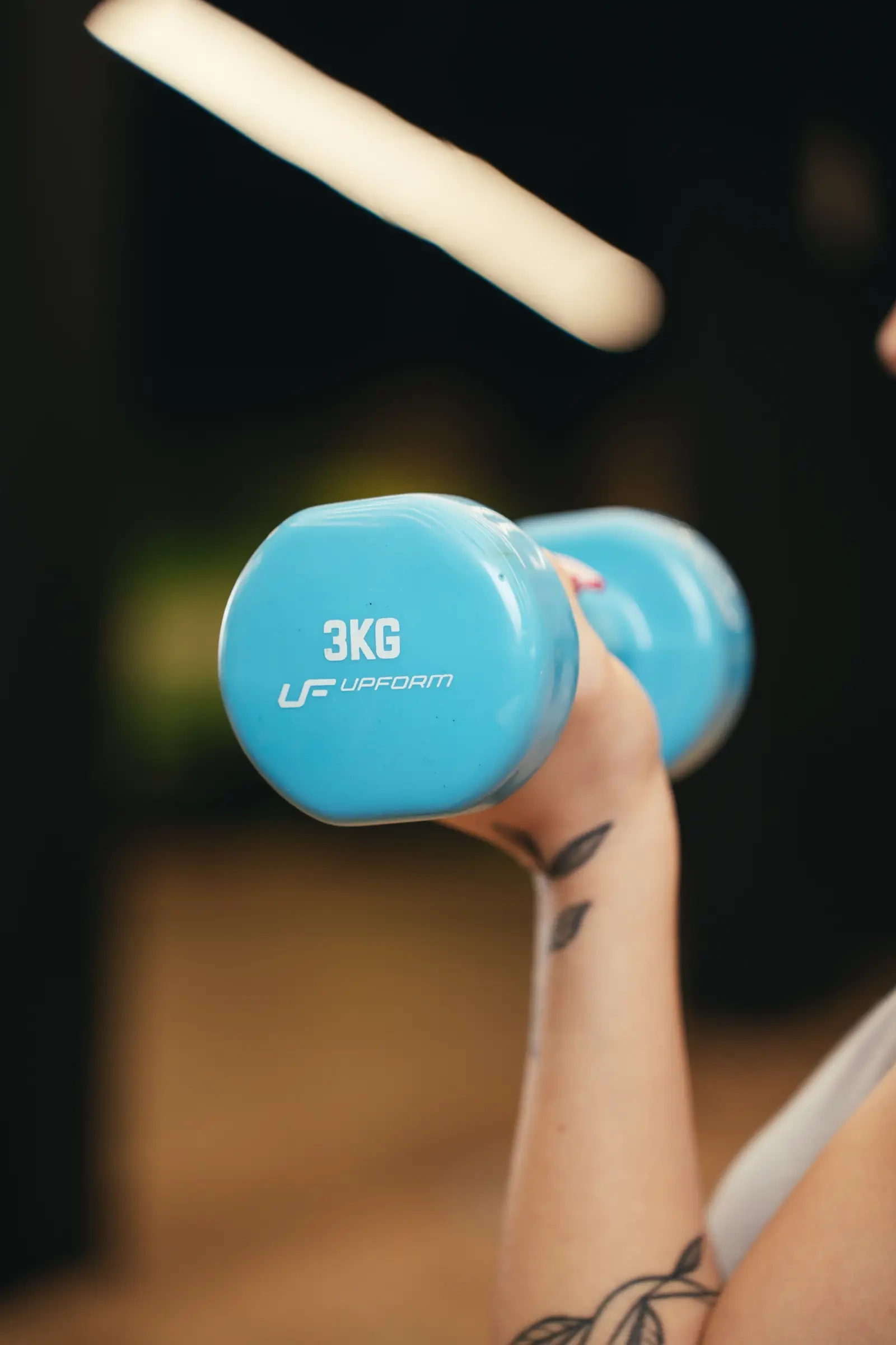 Fitness činka UpForm 3 kg s liatinovým jadrom a vinylovým povrchom
