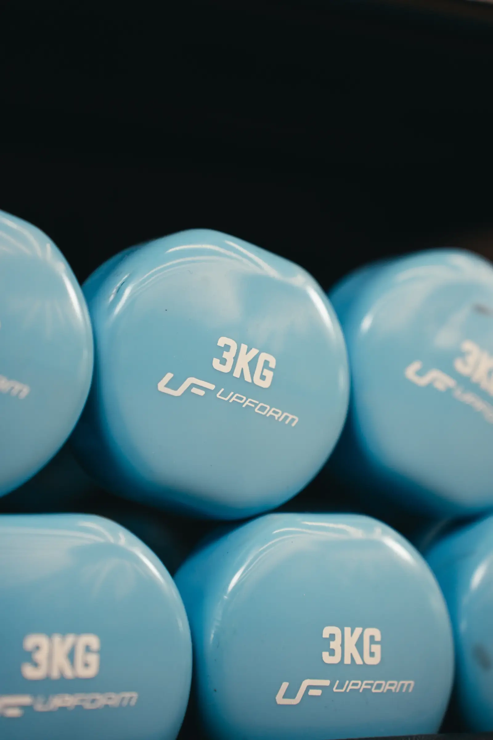 Fitness jednoručka UpForm UFDV-3 s pevnou hmotnosťou 3 kg