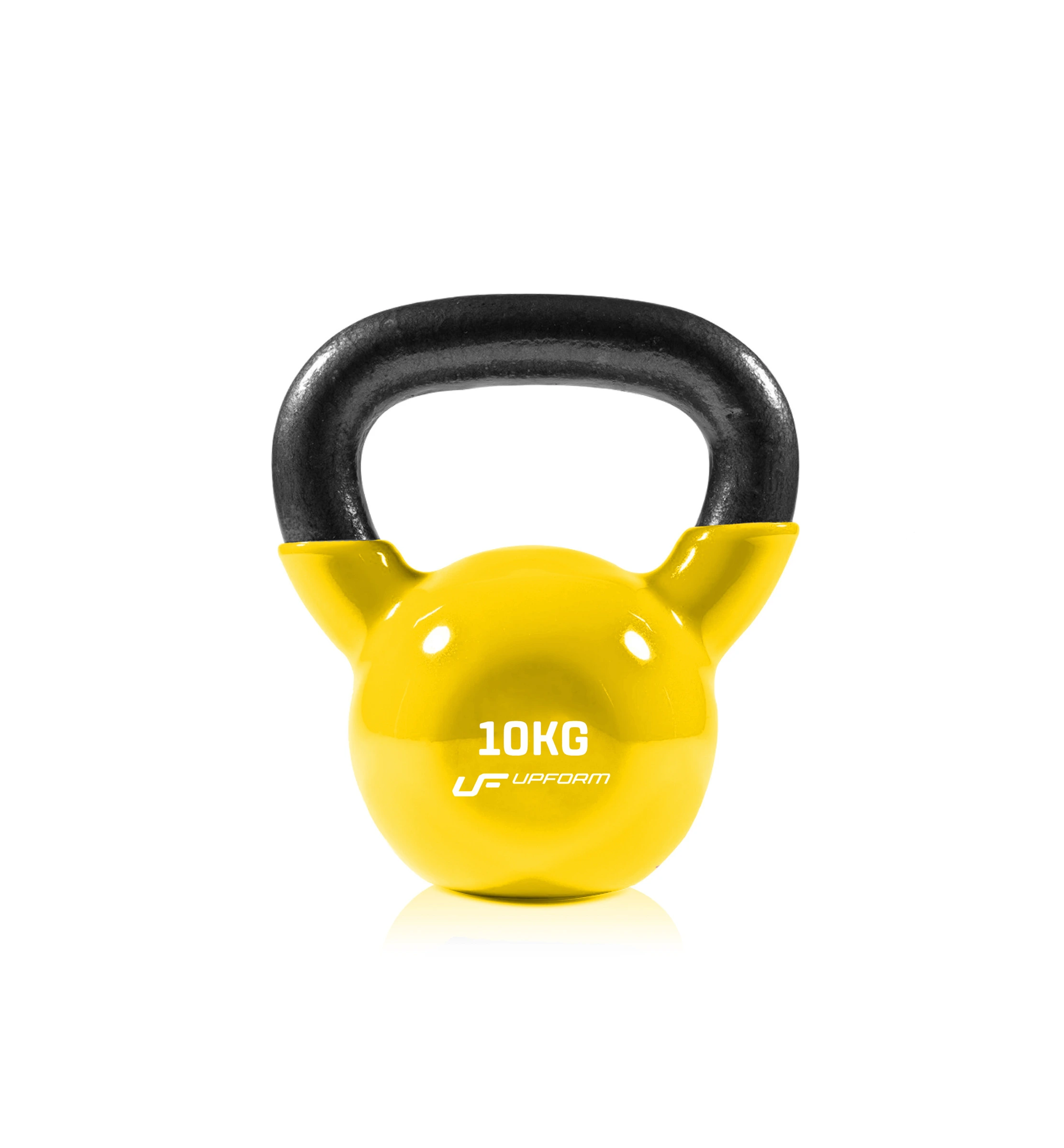 Vinylový liatinový kettlebell UpForm UFKV10 s hmotnosťou 10 kg – produktová fotografia