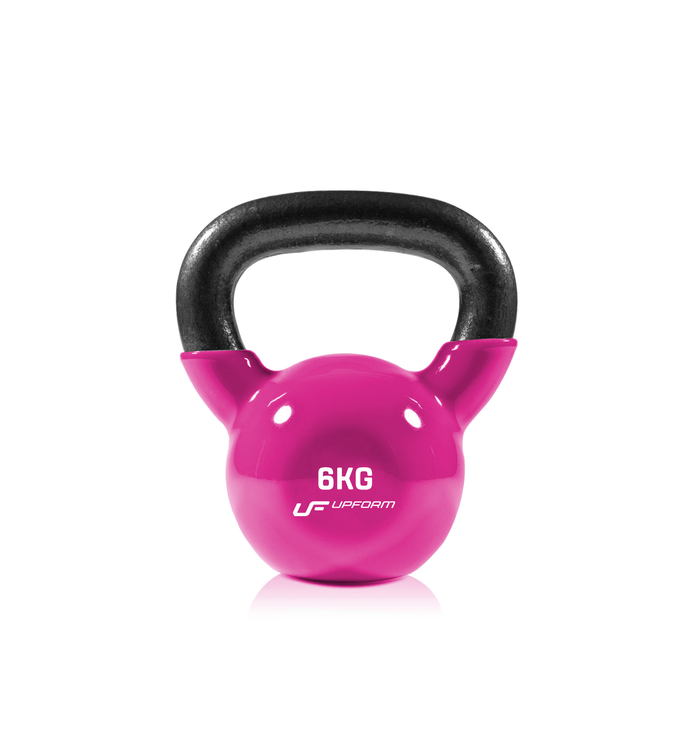 Vinylový liatinový kettlebell UpForm UFKV06 s hmotnosťou 6 kg – produktová fotografia