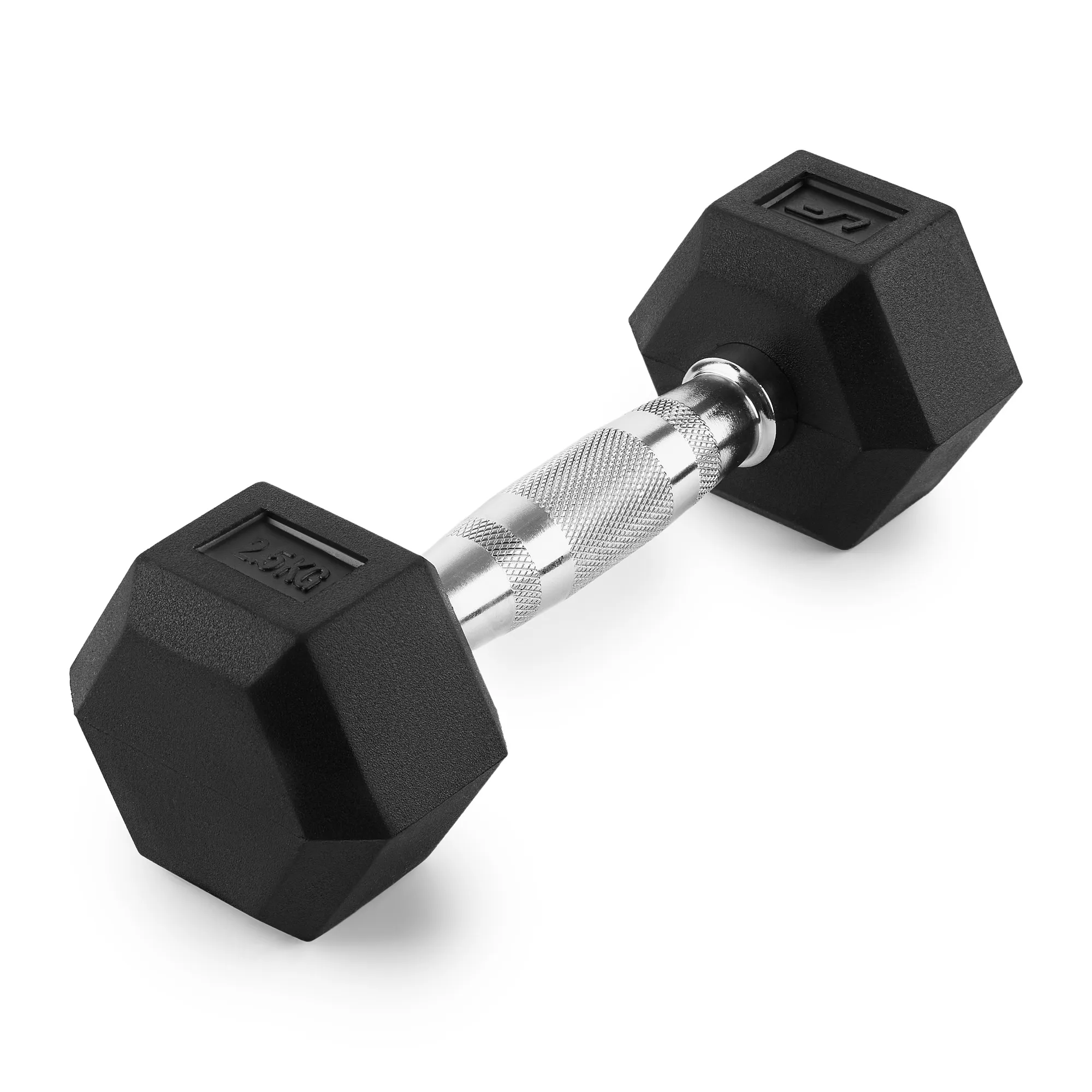 Pogumovaná HEX jednoručná činka UpForm 2,5 kg
