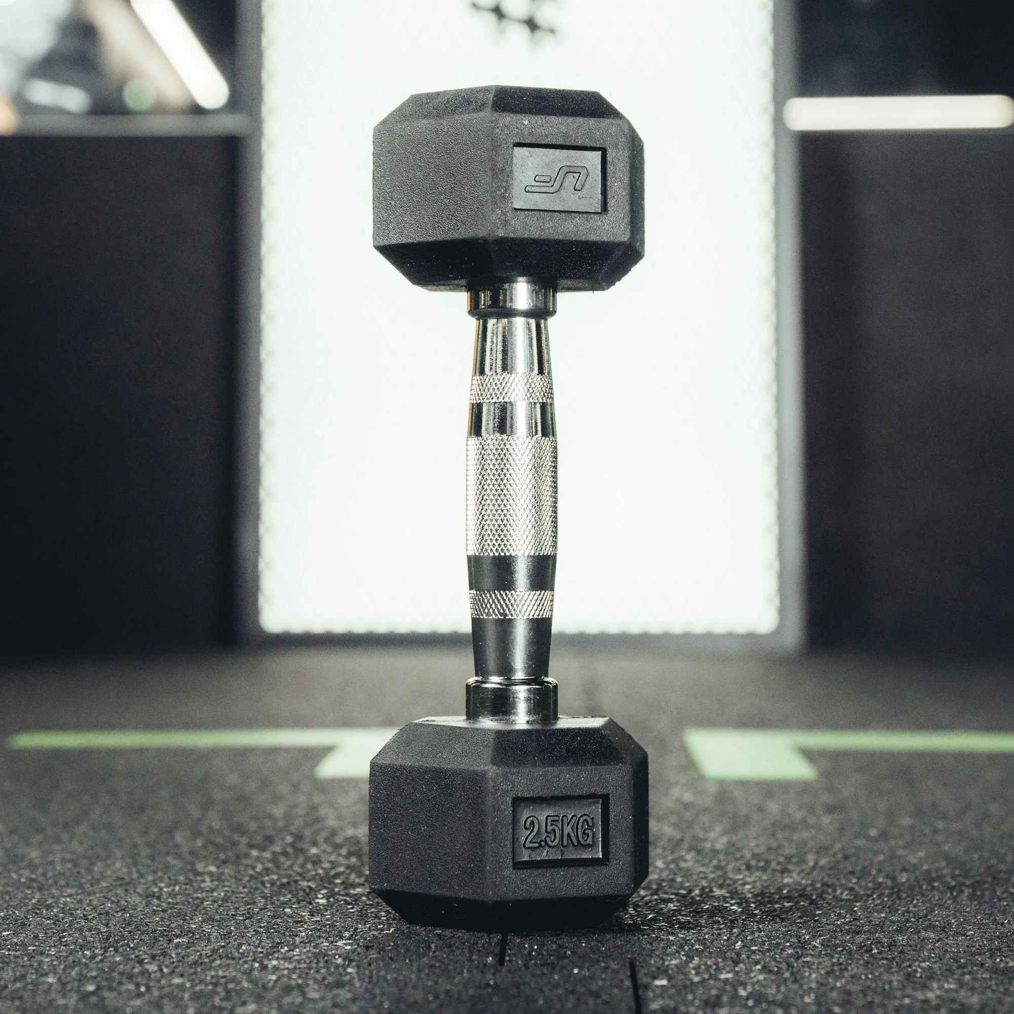 Pogumovaná jednoručka UpForm HEX 2,5 kg – doplnková fotografia