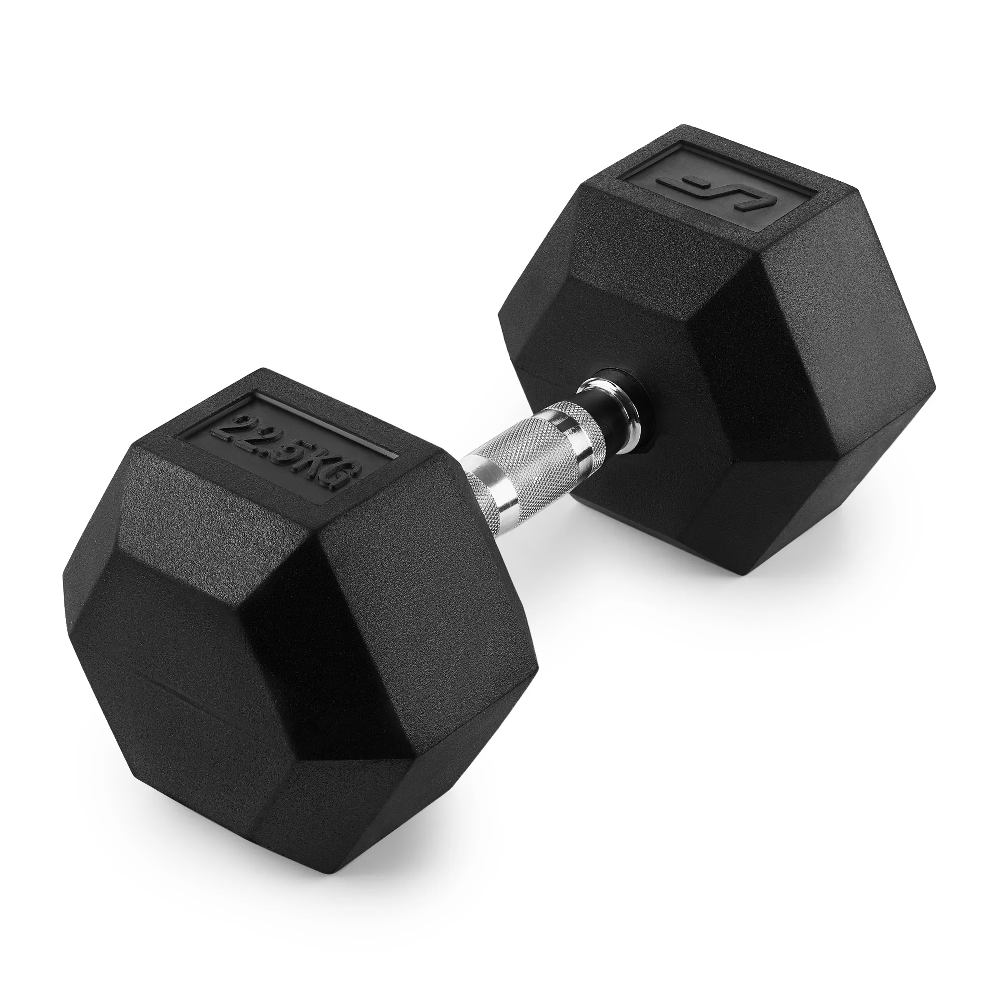 Pogumovaná HEX jednoručná činka UpForm 22,5 kg