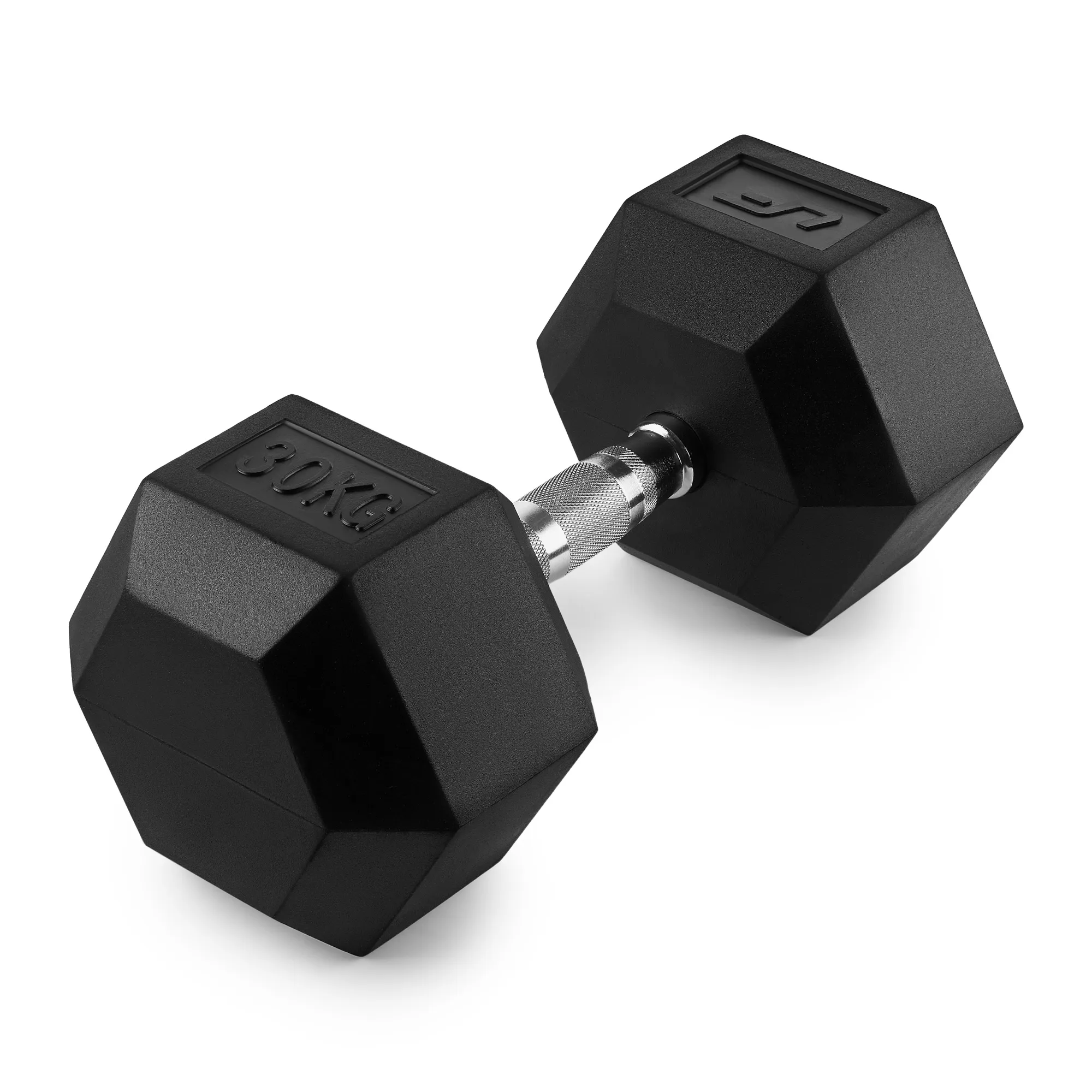 Pogumovaná HEX jednoručná činka UpForm 30 kg
