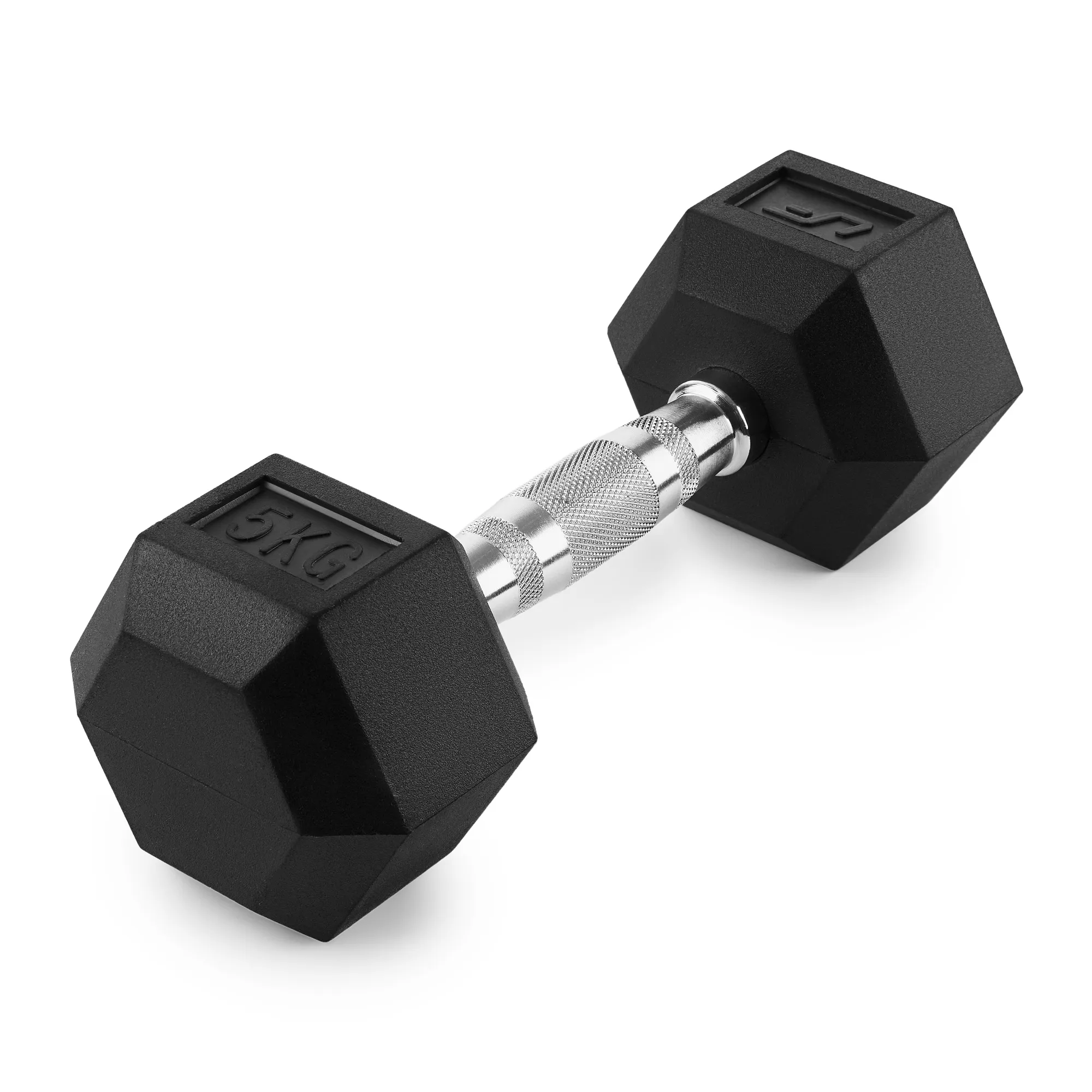 Pogumovaná HEX jednoručná činka UpForm 5 kg