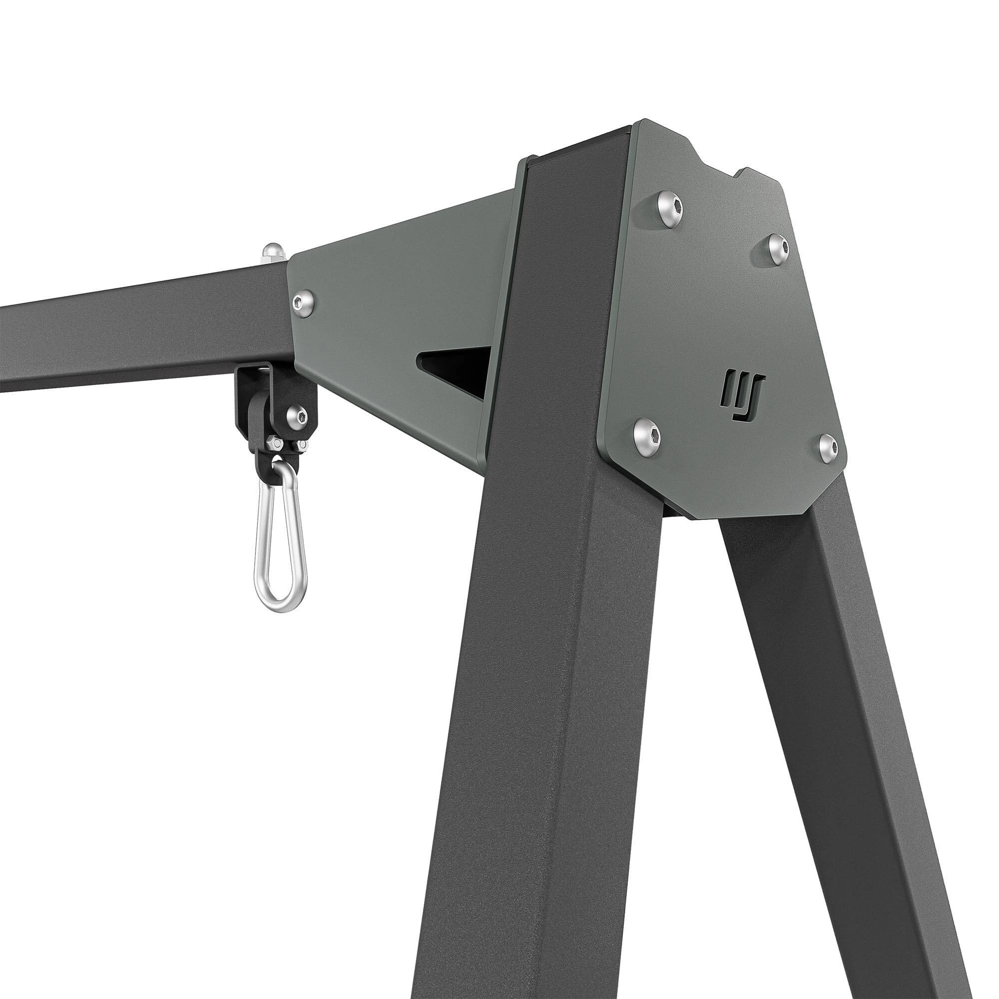 Marbo Sport Outdoor PREMIUM MO-017 – konštrukcia hojdačky s ložiskovými závesmi