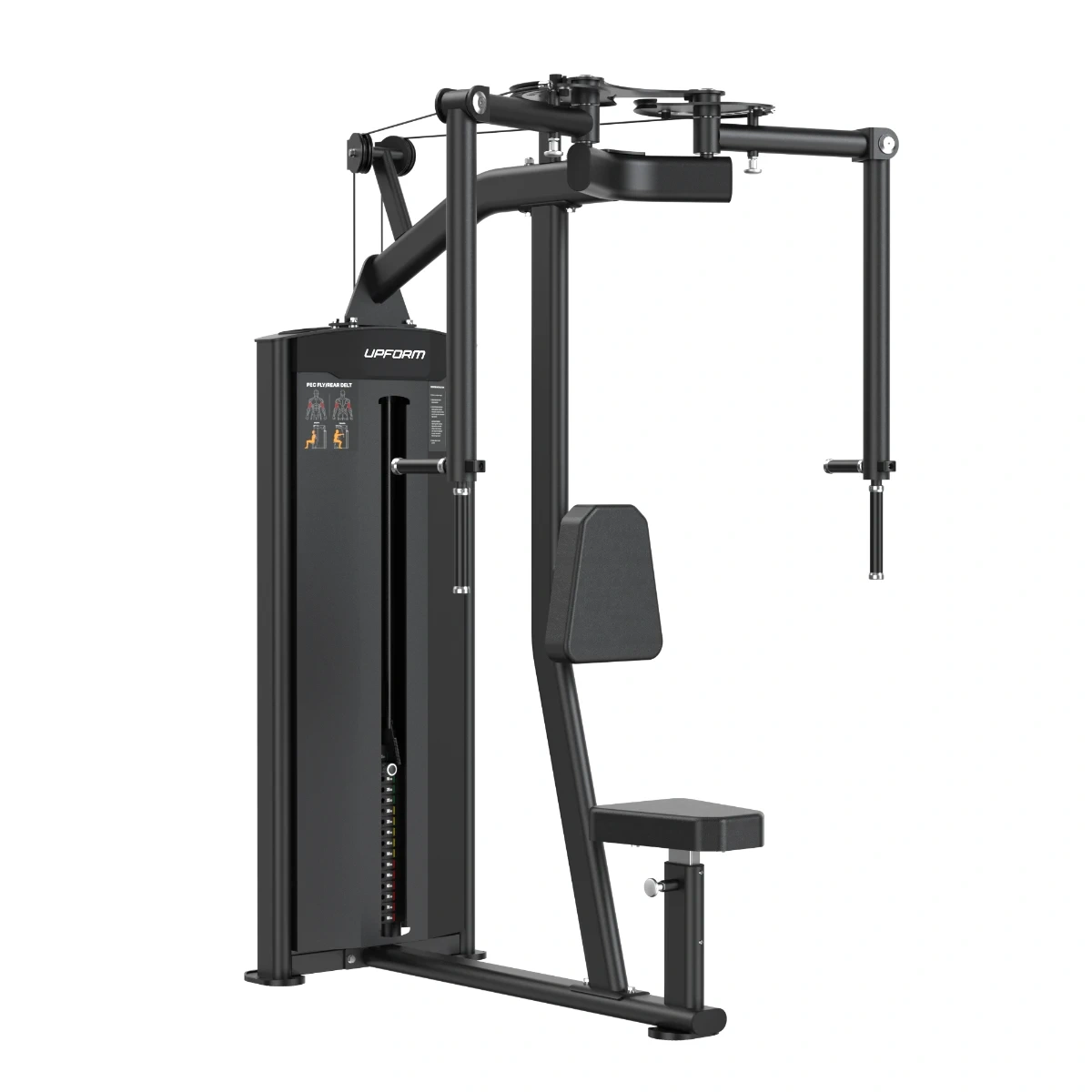 Profesionálny stroj UpForm Elite URQ-103 Butterfly Pec Fly a Rear Delt 2 v 1 na prsné svaly a zadné ramená