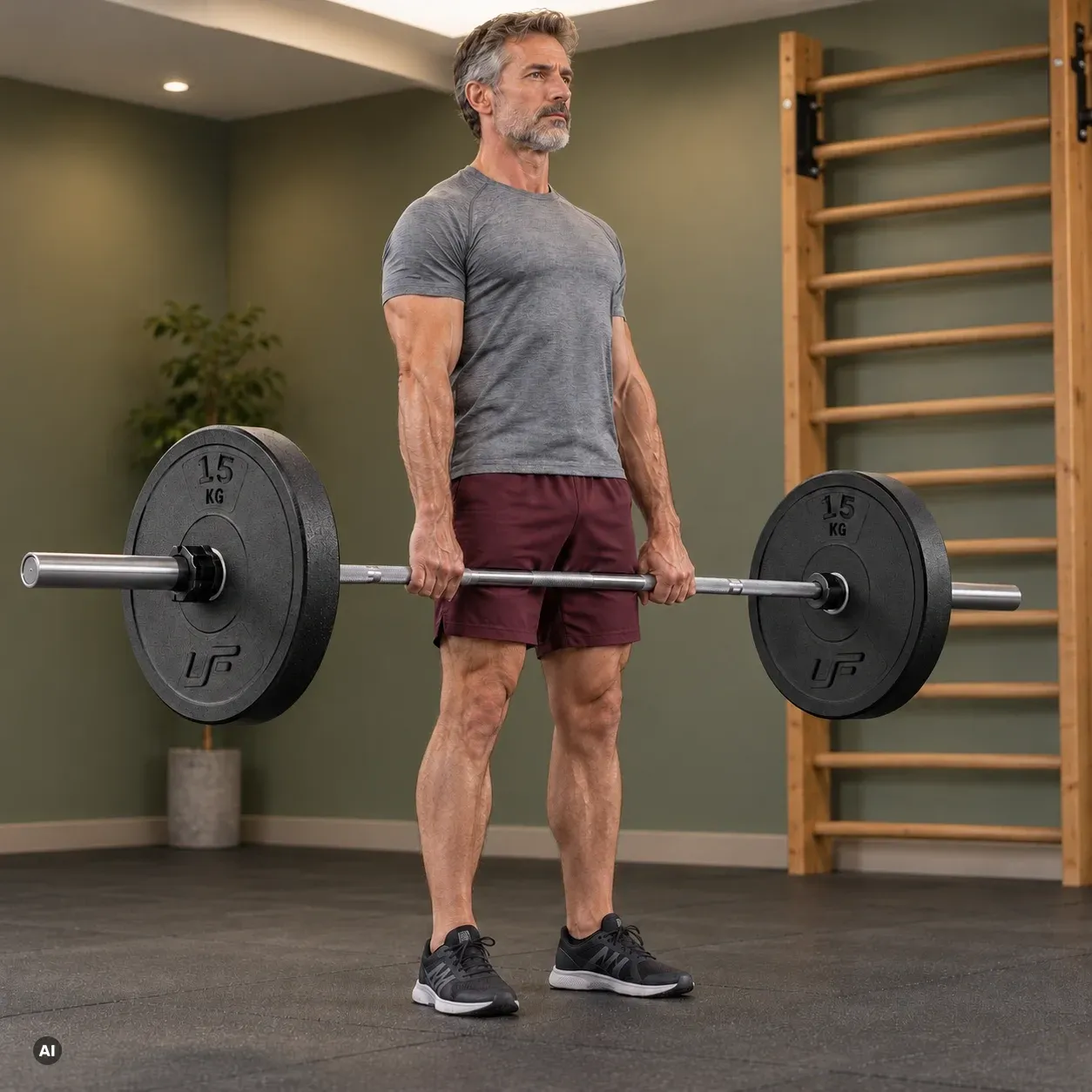 Gumený záťažový kotúč UpForm Bumper 15 kg – doplnkový pohľad