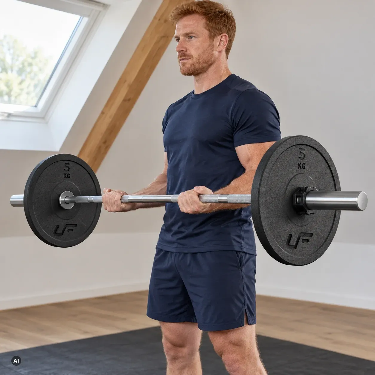 Gumený záťažový kotúč UpForm Bumper 5 kg – doplnkový pohľad