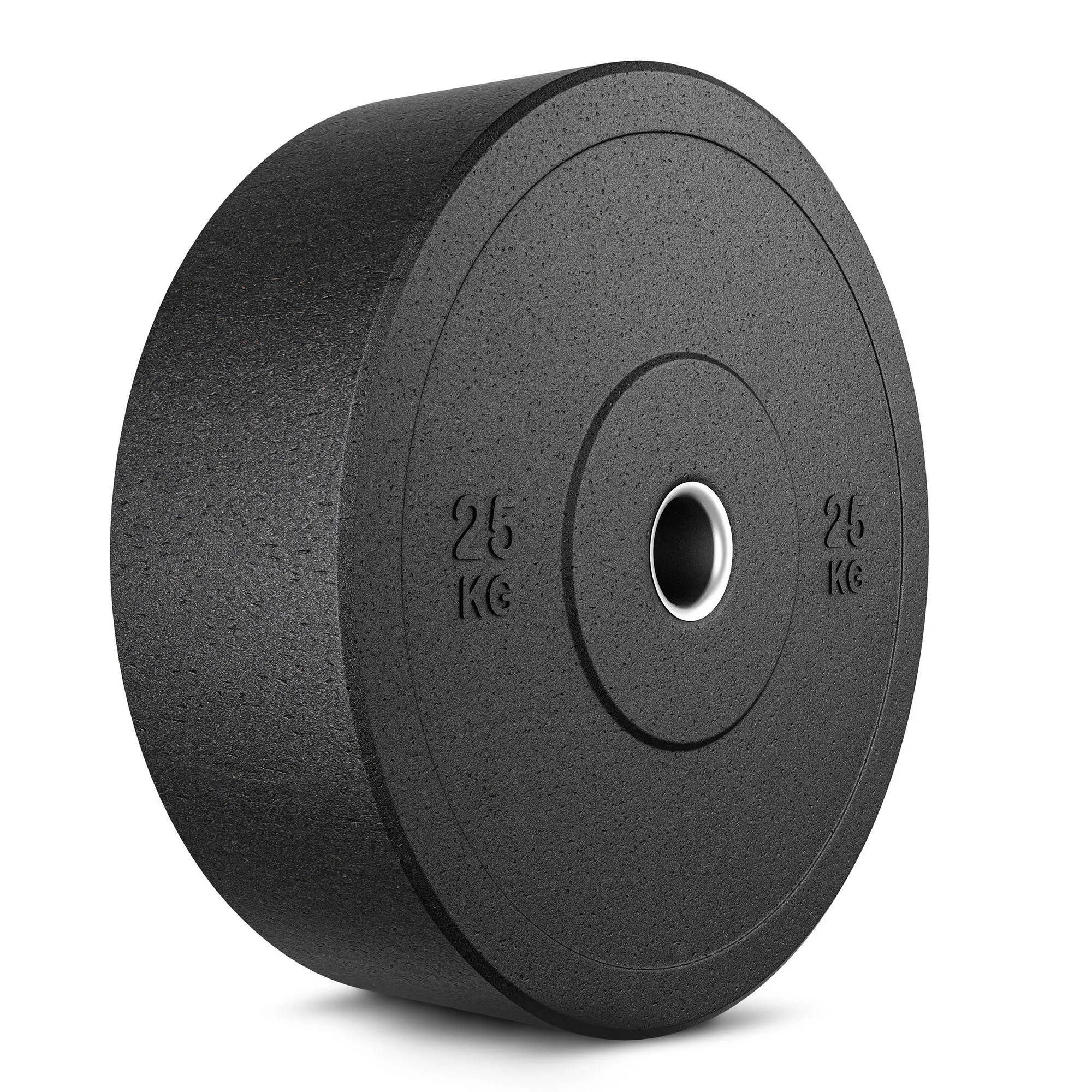 Olympijské závažie Marbo Sport MW-Bumper-25KG – ďalší pohľad na 25 kg kotúč
