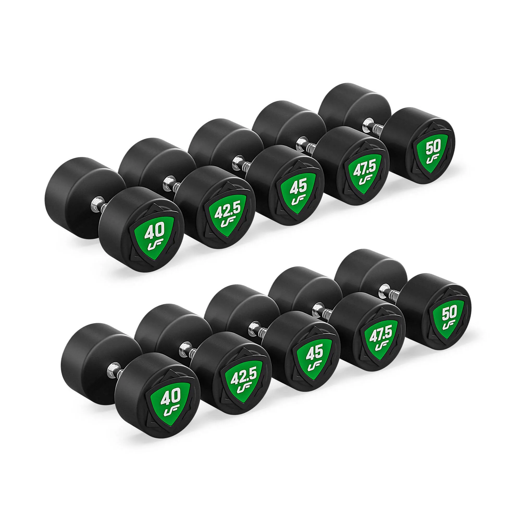 Sada polyuretánových jednoručiek UpForm 40–50 kg – 450 kg bez stojana