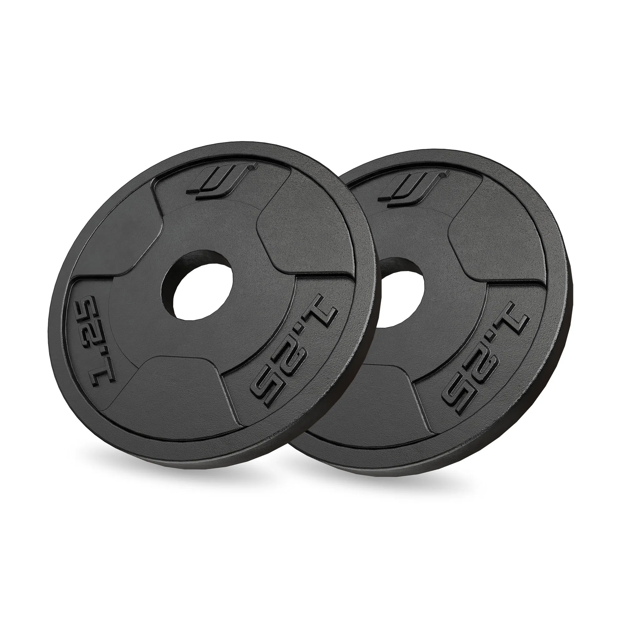 Sada liatinových záťažových kotúčov Marbo Sport 2 × 1,25 kg s otvorom 31 mm