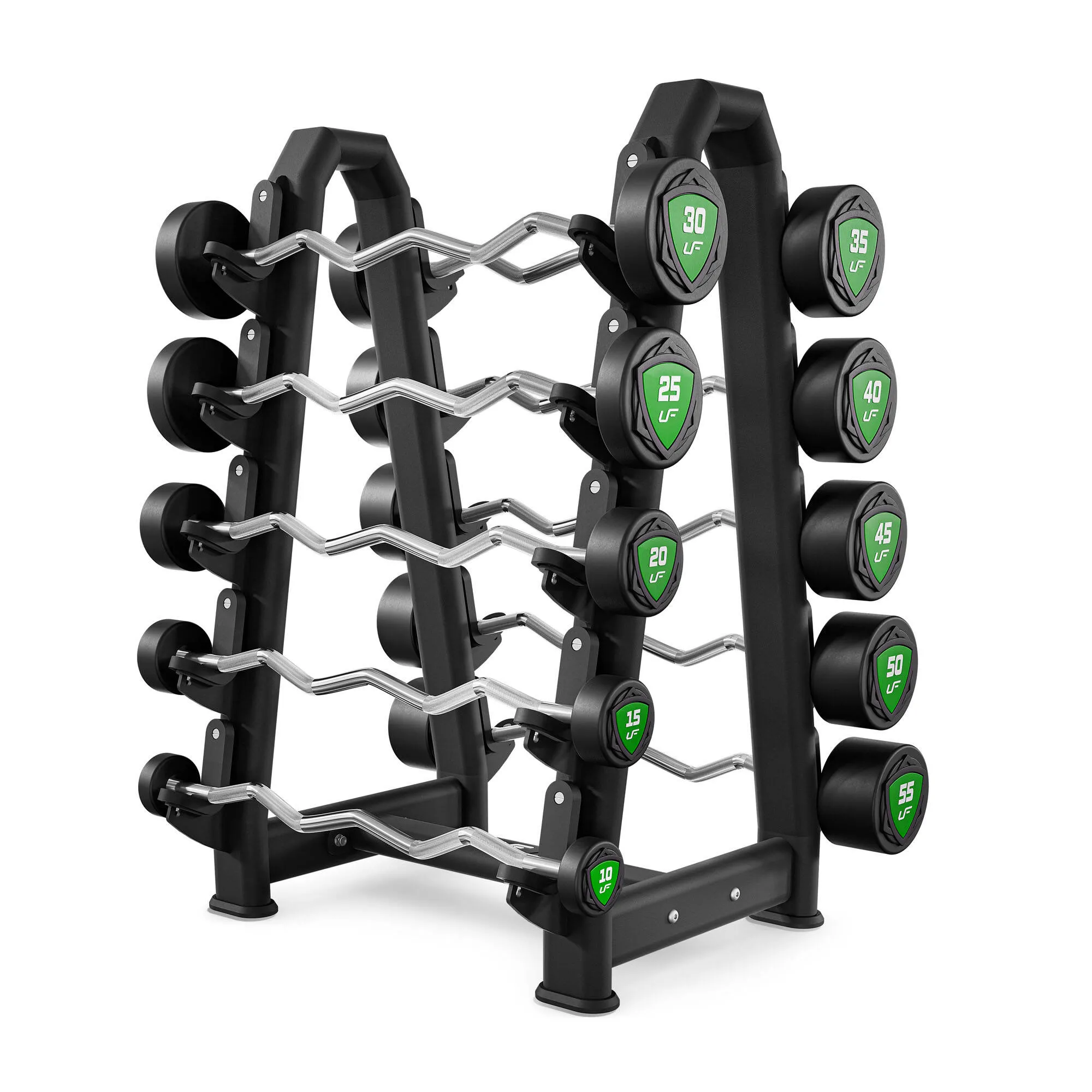 Sada pevných lomených činiek UpForm s celkovou hmotnosťou 325 kg