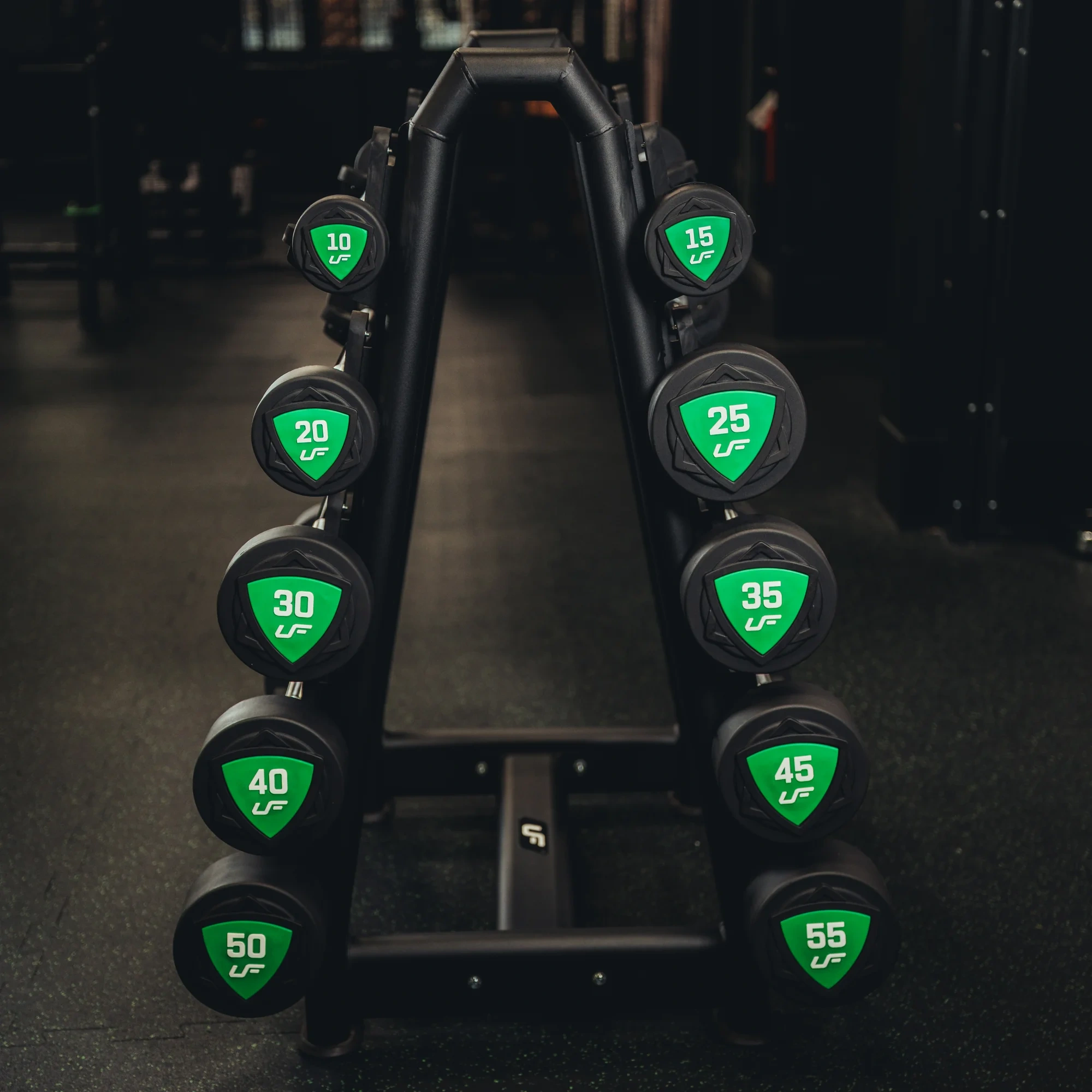 Sada polyuretánových rovných činiek UpForm do fitness centra