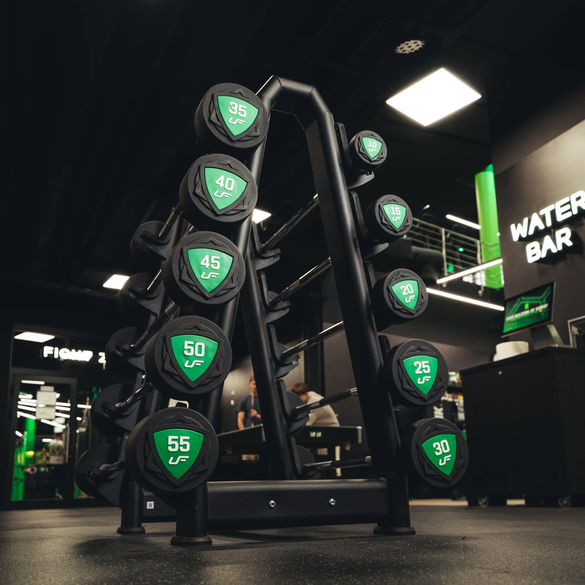 Sada pevných rovných činiek UpForm s celkovou hmotnosťou 325 kg
